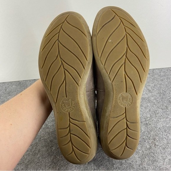 Mephisto Gorgeous Grey/Tan Leather Ballet Mary Jane Style Flats Women’s Size 7.5 - Picture 7 of 11
